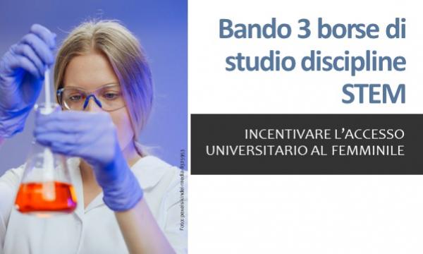 Al Femminile- Bando 3 borse di studio discipline STEM